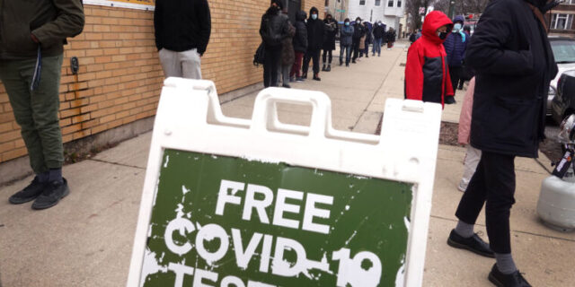 People Wait To Get Tested For Covid After Holiday Weekend