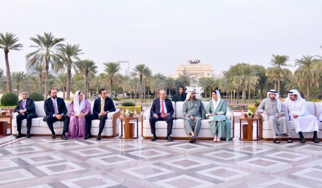 President Zardari and UAE Vice President Sheikh Mohammed Discuss Economic and Trade Cooperation