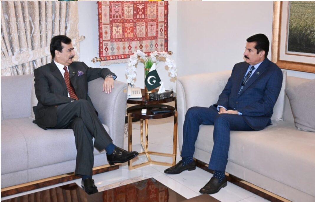 Acting President Gilani Emphasizes Sustainable Peace and Welfare in Merged Districts During Meeting with KP Governor